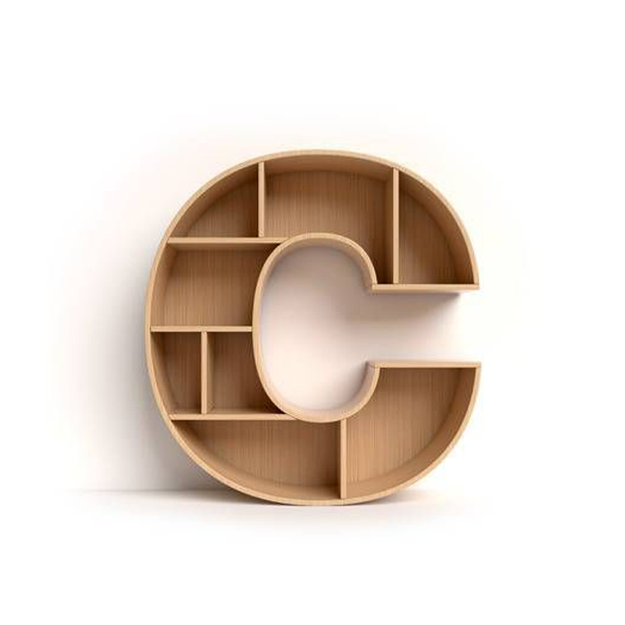 Kệ chữ C thiết kế hoàn hảo, một sản phẩm có mục đích song song.