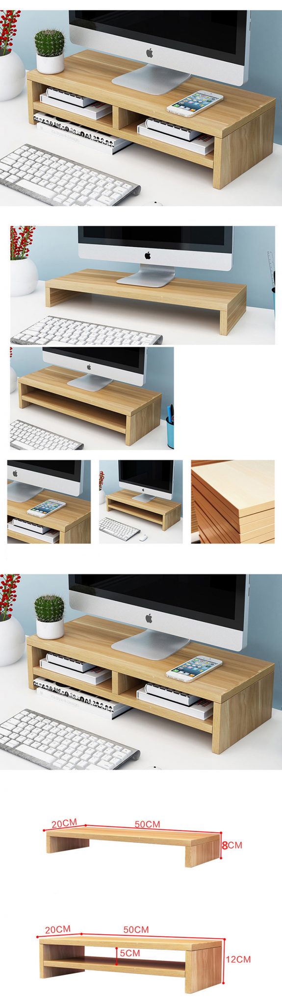 Được làm từ gỗ và thiết kế hợp với mọi mẫu bàn làm việc mà bạn đang có sẵn.