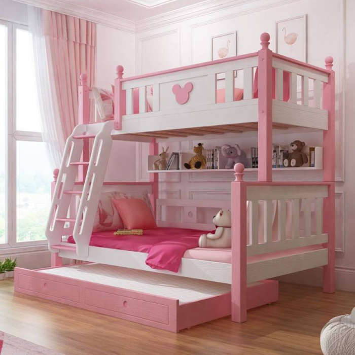 Giường tầng trẻ em cho bé gái