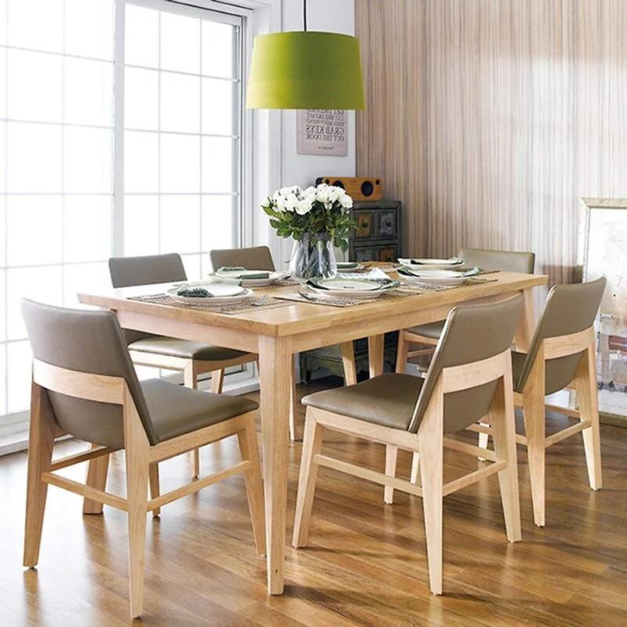Kinh nghiệm chọn bàn ghế ăn gỗ phù hợp cho không gian