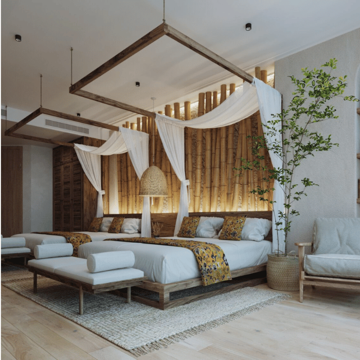 Thiết kế nội thất homestay Đà Nẵng mang nhiều phong cách khác nhau.